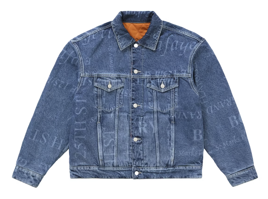 Supreme Martine Rose Reversible Trucker Jacket Blue Denim