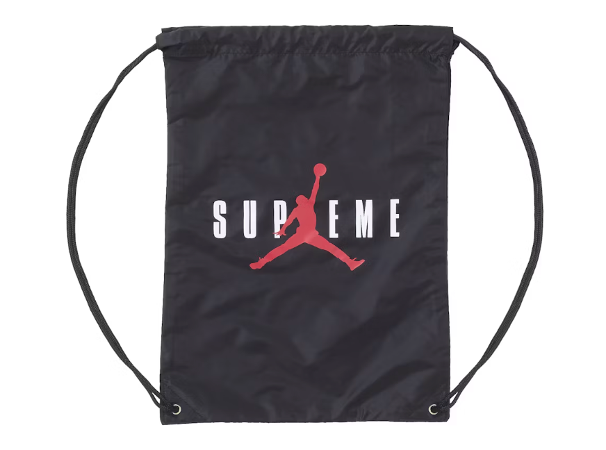 Supreme Jordan Drawstring Bag Black