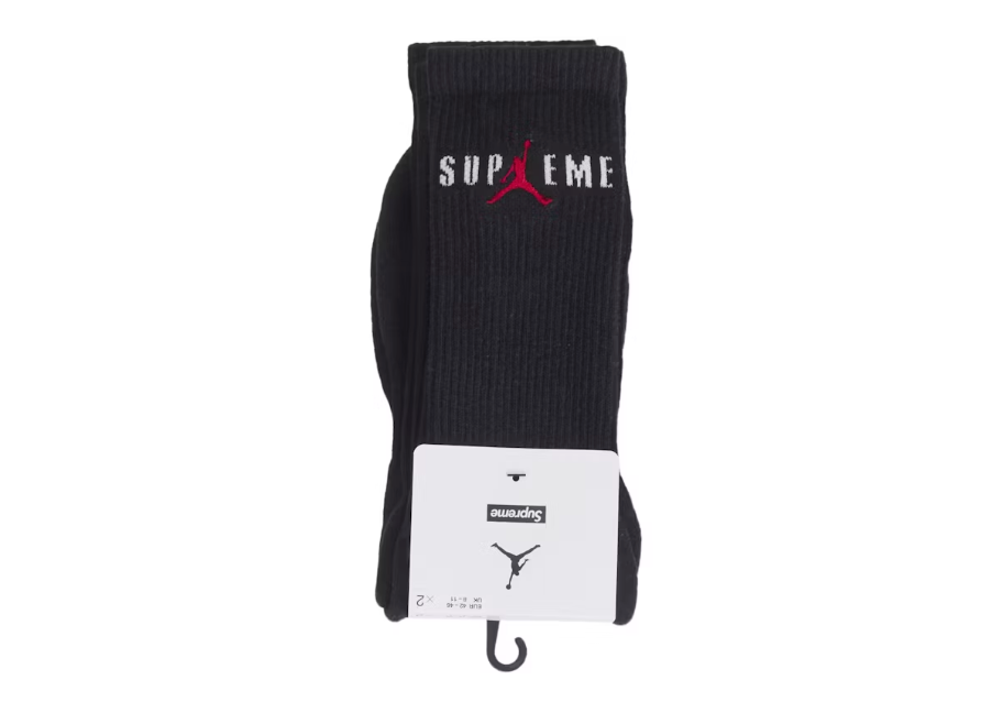 Supreme x Jordan Sock Black