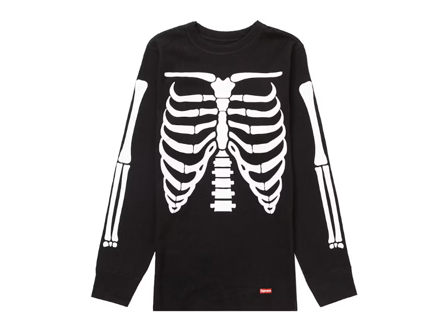 Supreme Hanes Bones Thermal Crew (1 Pack) Black