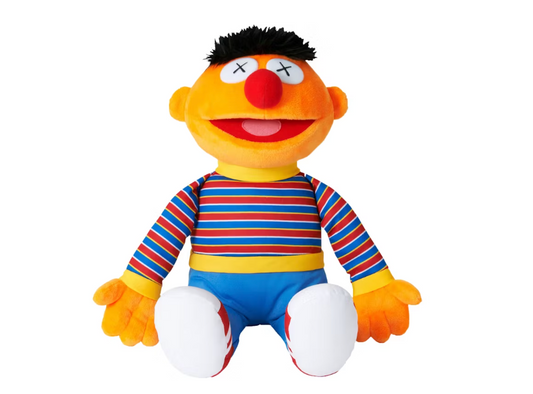 KAWS Sesame Street Uniqlo Ernie Plush ToyOrange