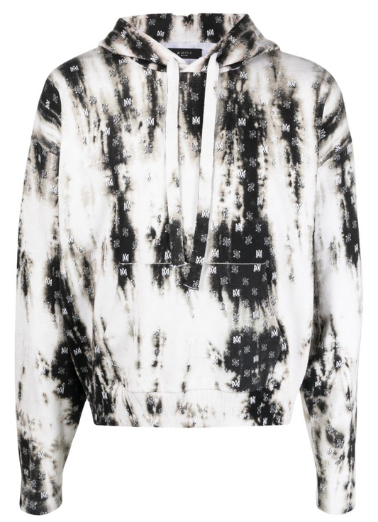 Amiri MA Bleach Paisley Hoodie BLK