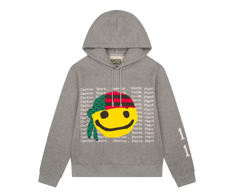 Denim Tears x CPFM Cactus Tears Hoodie Grey