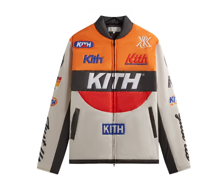 Kith Full Zip Brixton Puffed Shirt Jacket Sandrift