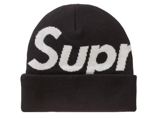 Supreme Big Logo Beanie (FW23) Black