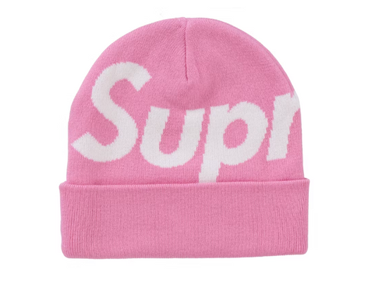 Supreme Big Logo Beanie (FW24) Pink