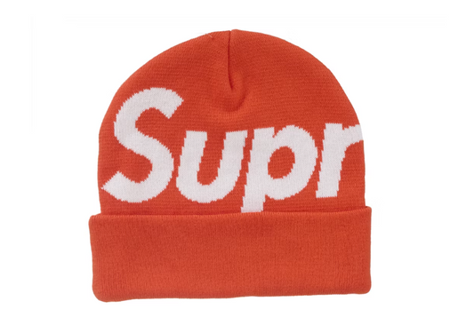 Supreme Big Logo Beanie (FW24) Orange