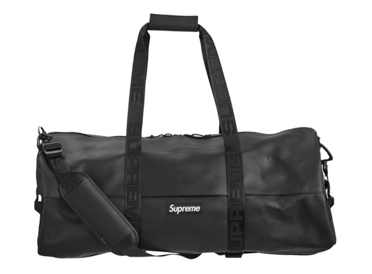 Supreme Leather Large Duffle Bag Black