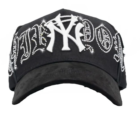 GORRA 31 HATS NY CRYSTAL BLACK WHITE