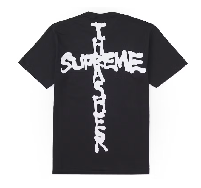 Supreme Thrasher Cross Tee Black