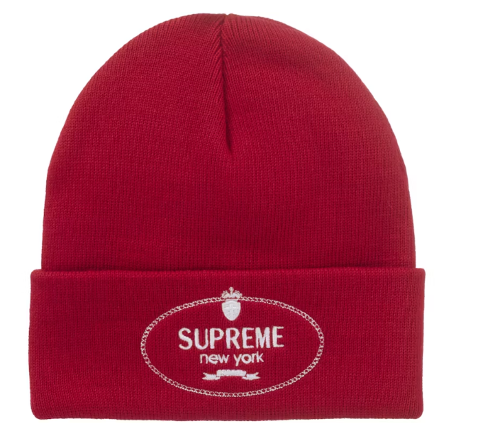 Supreme Crest Beanie Red