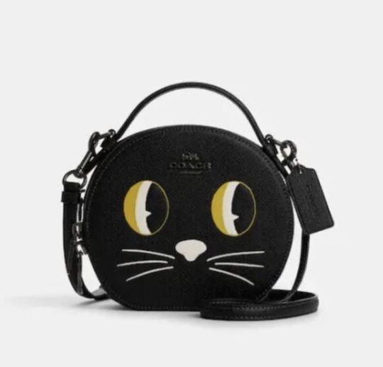 Coach Leather Crossbody Halloween Cat