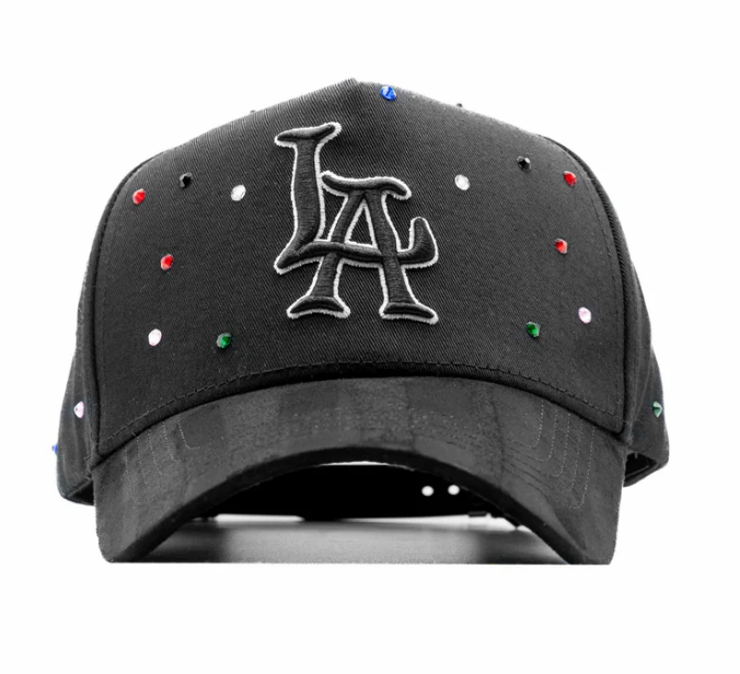 Dandy Hats "LA" Black Rainbow Crystals