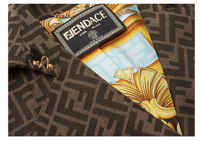 Fendi Fendace FF Trench Coat Brown/Gold