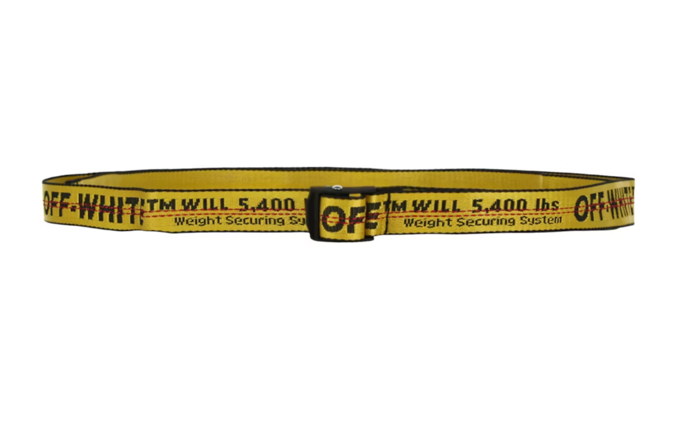 Off-White Mini Industrial Belt Yellow Black