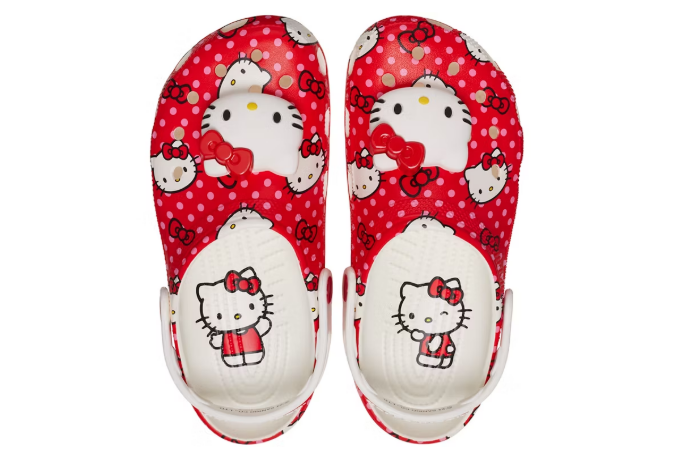 Crocs Classic Clog Hello Kitty Red Polka Dots