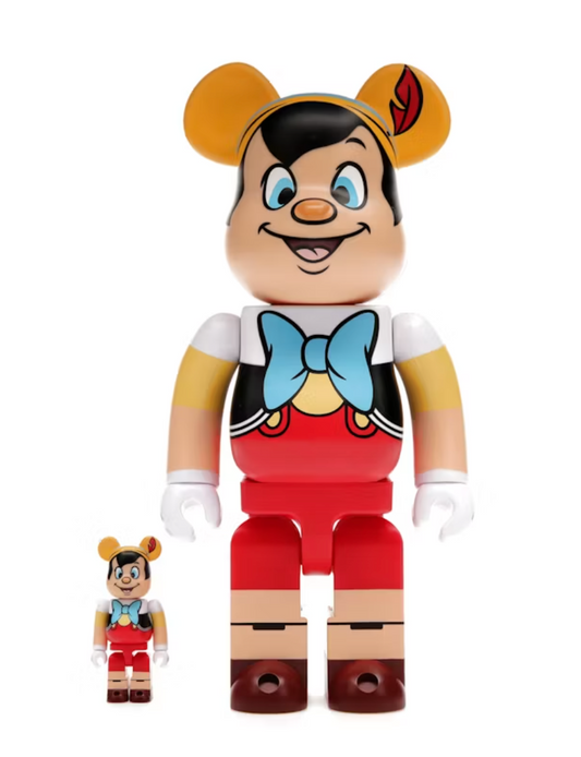 Bearbrick x Disney Pinocho Set 100% y 400%