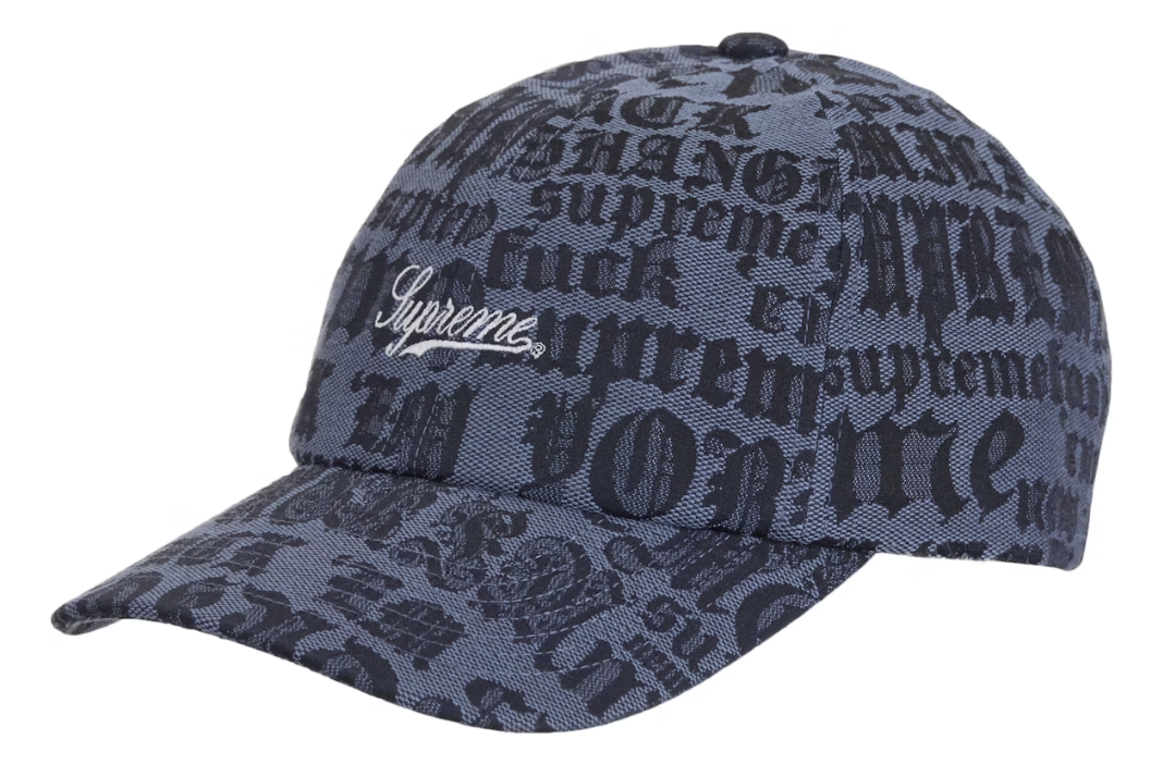 Supreme Cities Jacquard 6-Panel Blue