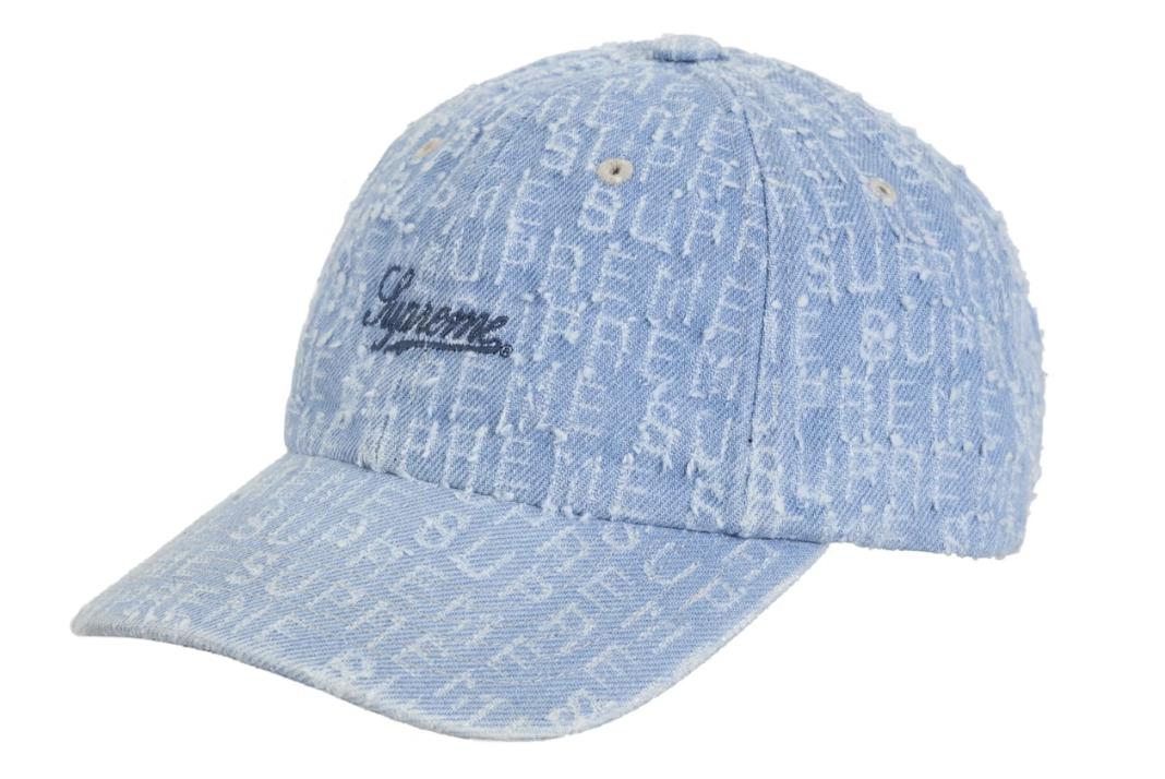 Supreme Needle Punch Denim 6-Panel
