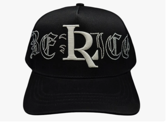 Gorra Toto Hats Luis R Black White Diamonds
