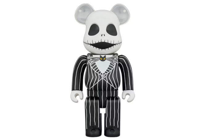 Bearbrick x Disney Tim Burton's The Nightmare Before Christmas Jack Skellington 1000%