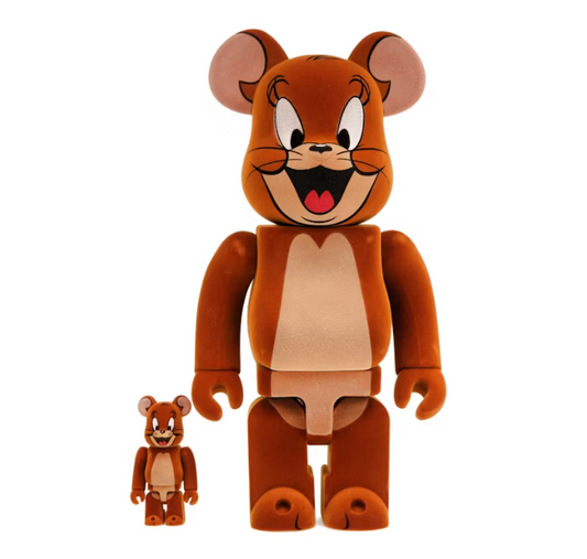 Bearbrick Tom and Jerry: Jerry Flocky 100% & 400% Set