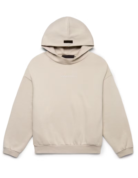 Fear of God Essentials Hoodie Silver Cloud