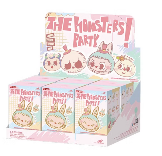Labubu The Monster Party Series Reversible Plush Doll Blind Box (1 PZA)