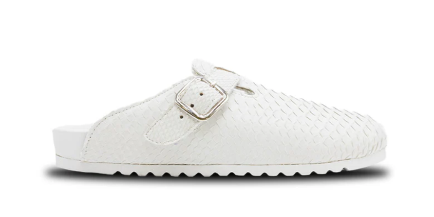SRGN Luxe Mule White Python