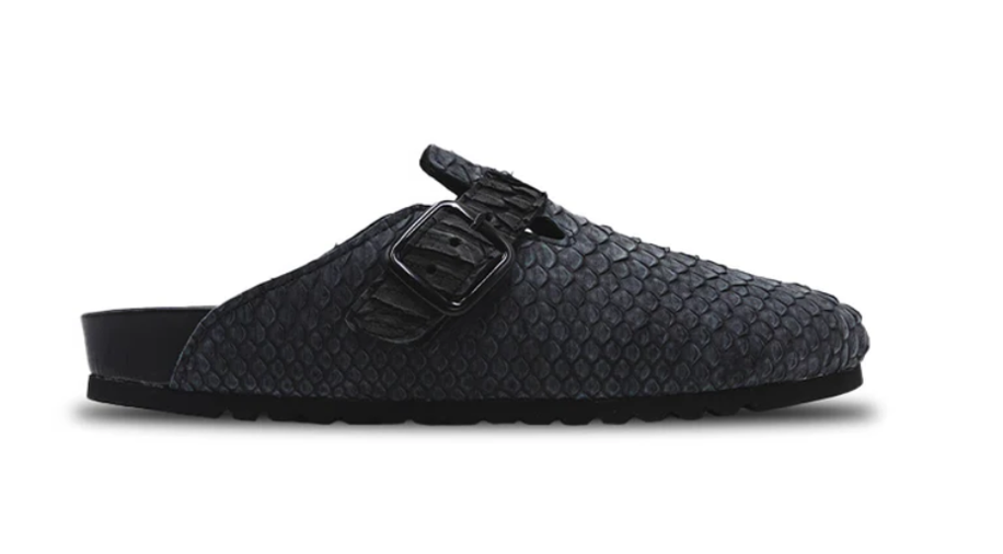 SRGN Luxe Mule Black Python
