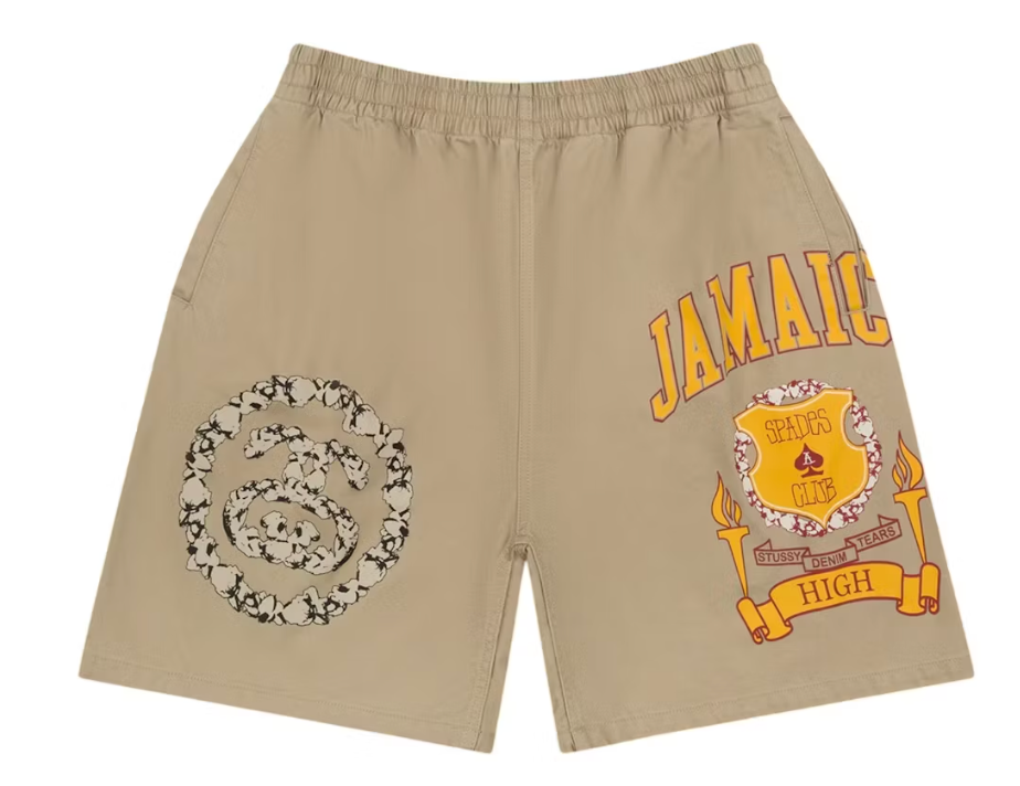Denim Tears x Stussy Jamaica High Khaki Short Brown