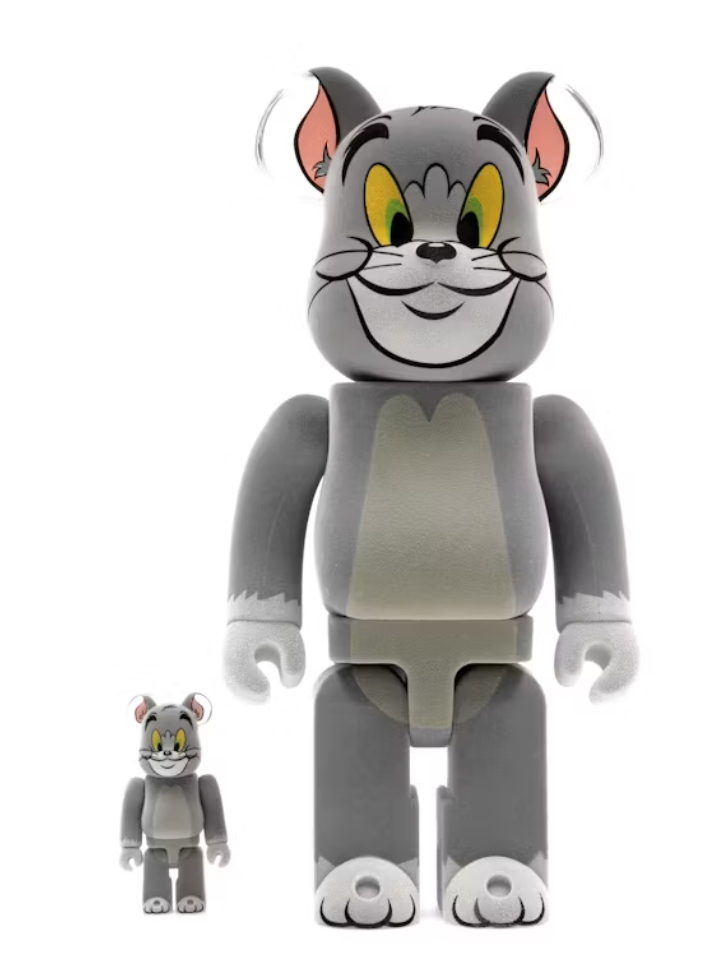 Bearbrick Tom and Jerry: Tom Flocky 100% & 400% Set