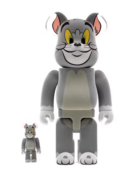Bearbrick Tom and Jerry: Tom Flocky 100% & 400% Set