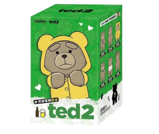Pop Mart Pop Mart Ted2 Teddy Bear Action Plush Pendant Series Single Blind Box