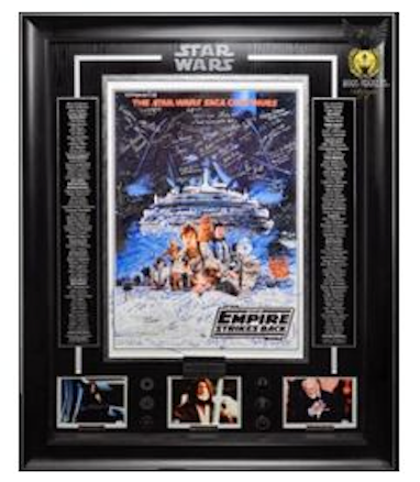 Poster Star Wars con 152 autografos (Certificado)