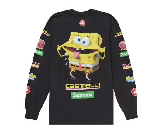 Supreme SpongeBob Castelli Racing Long Sleeve Black