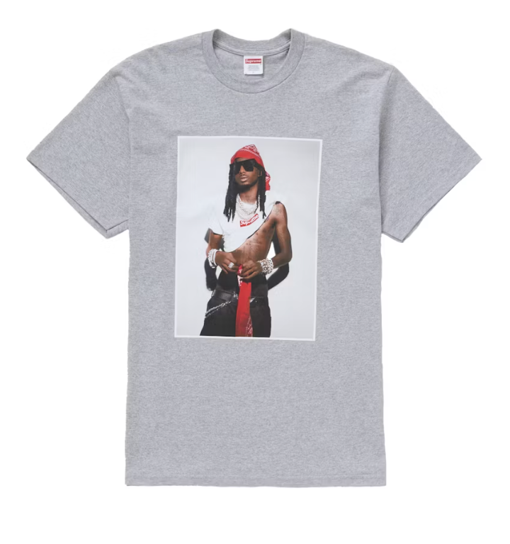 Supreme Playboi Carti Tee Heather Grey