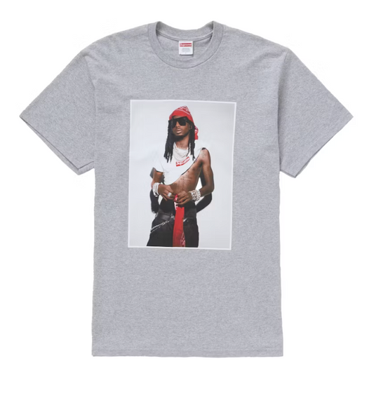 Supreme Playboi Carti Tee Heather Grey