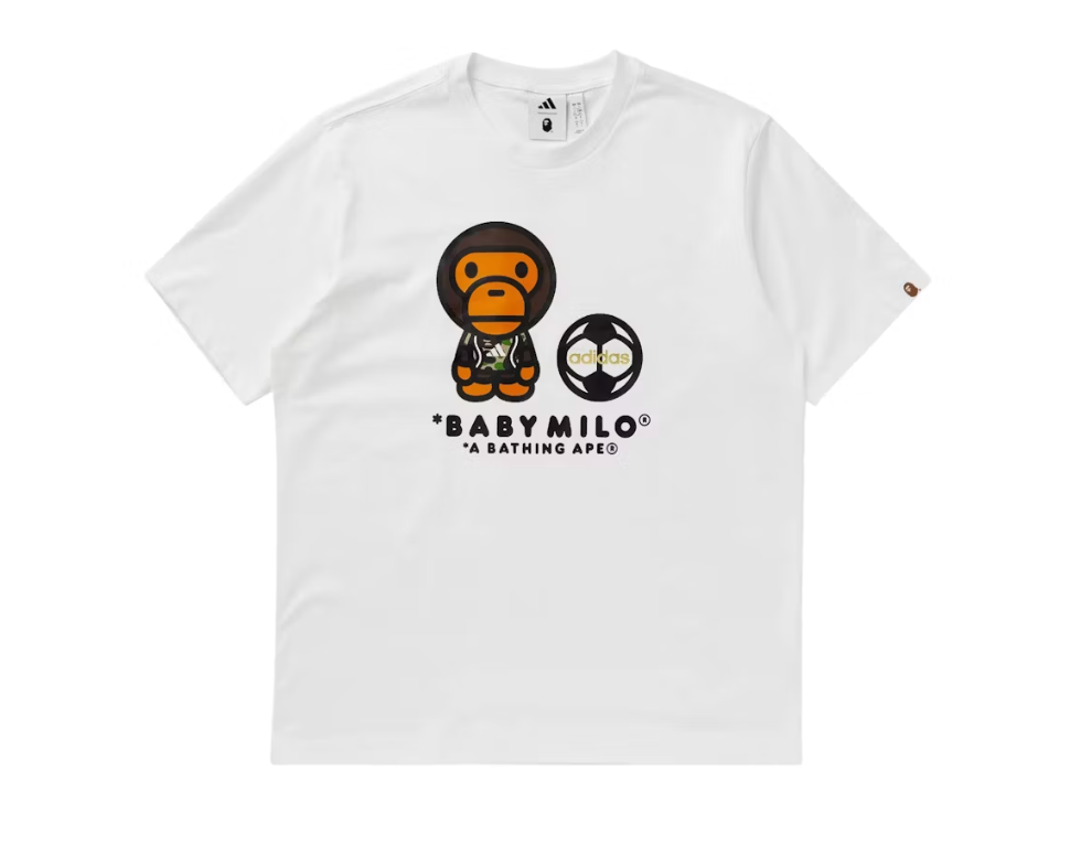 Adidas Bape SSL Milo White Tee