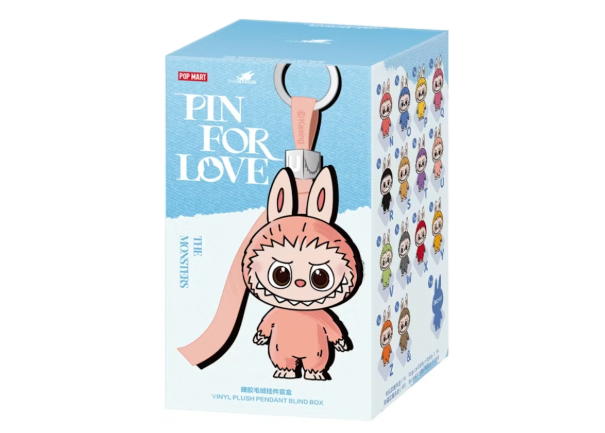Pop Mart Labubu The Monsters Pin for Love Series Vinyl Plush Pendant (N-Z) Single Blind Box