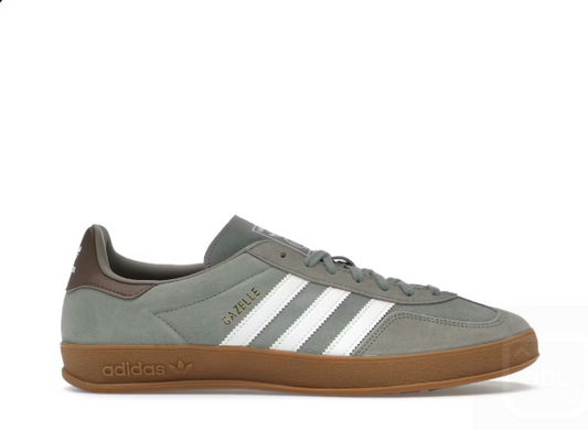 Adidas Gazelle Indoor Silver Pebble Silver Green