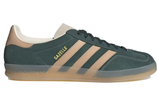 Adidas Gazelle Indoor Shadow Green Warm Sandstone