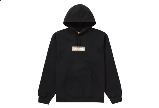 Supreme Burberry Box Logo Hooded Sweatshirt
