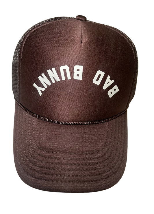 Bad Bunny "Most Wanted Tour" Trucker Hat Brown