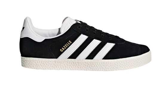 adidas Gazelle Core Black Cloud White Gold Metallic (GS)