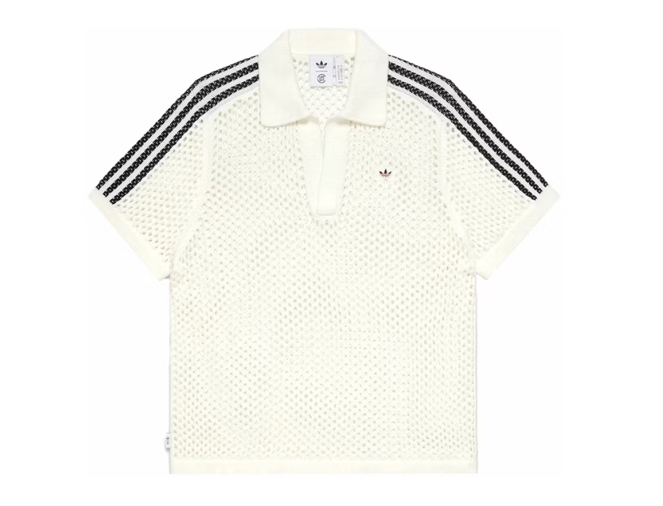 Adidas x Edison Chen Crochet Polo Shirt White