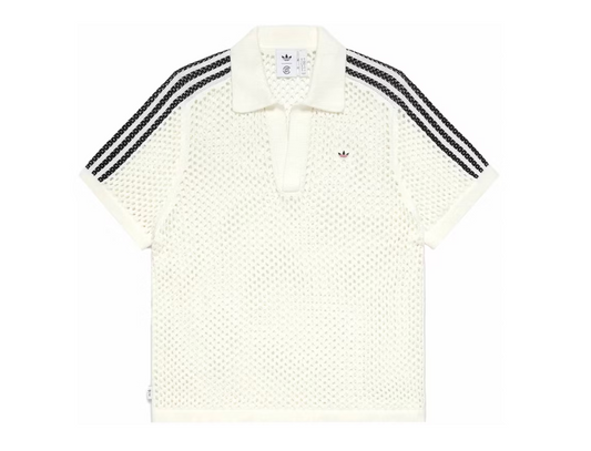 Adidas x Edison Chen Crochet Polo Shirt White