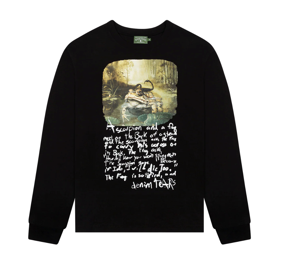 Denim Tears Frog & Scorpion LS Tee Black