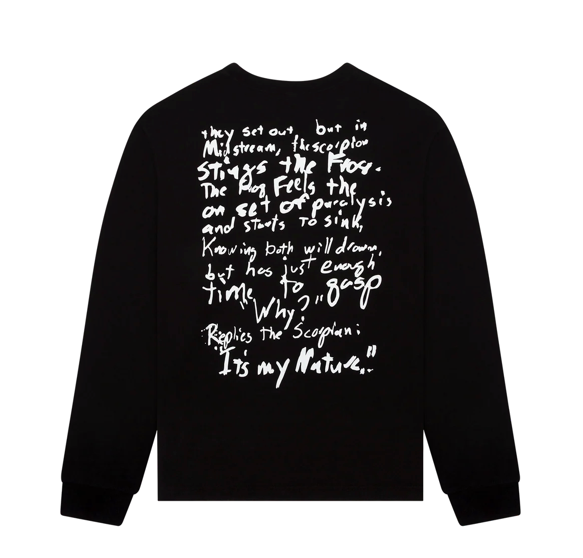 Denim Tears Frog & Scorpion LS Tee Black