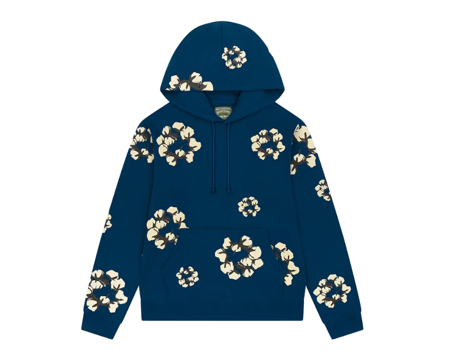 Denim Tears x CPFM Cactus Tears Wreath Hoodie Navy